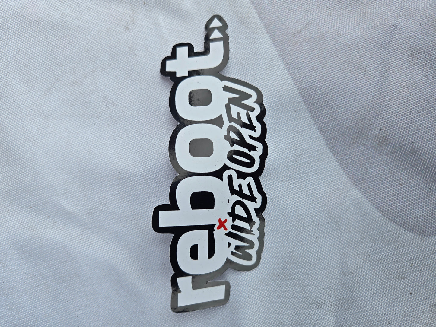 Reboot Wide Open Sticker