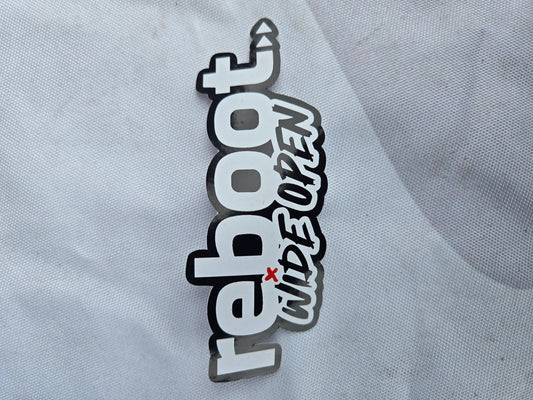 Reboot Wide Open Sticker